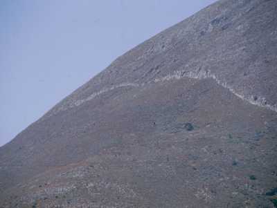 post-LGM scarp, Lastros Fault